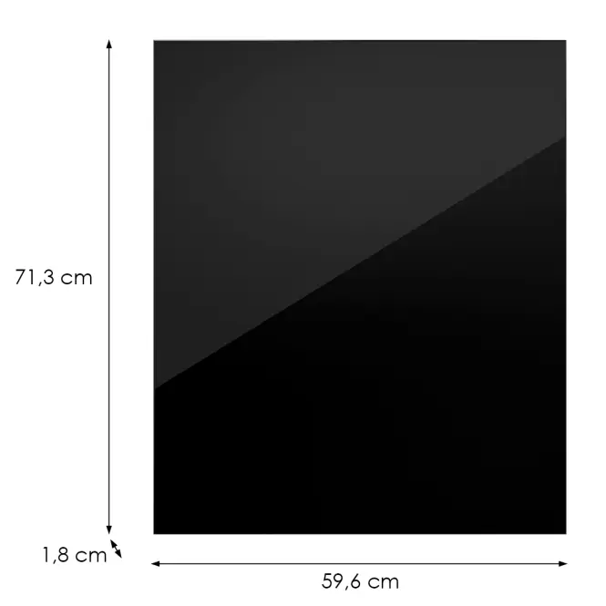 Kuchynská predná časť D60z(L/P) L9 K165 Čierna Hg Griii,2