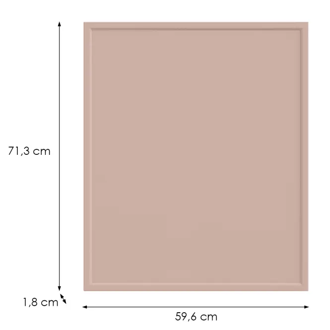 Kuchynská predná časť D60z(L/P) O6 K276 Antická ružová Gr Ii,2