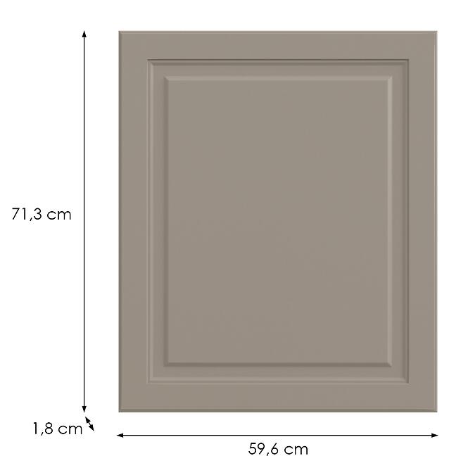Kuchynská predná časť D60z(L/P)V6 K257 Kašmír Matná Grii