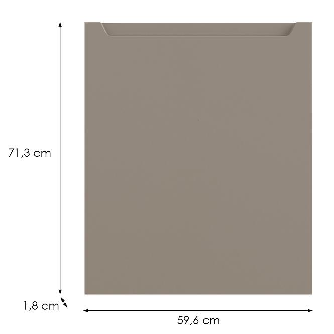 Kuchynská predná časť D60z P Q2 K204 Capuccino Matná Gri