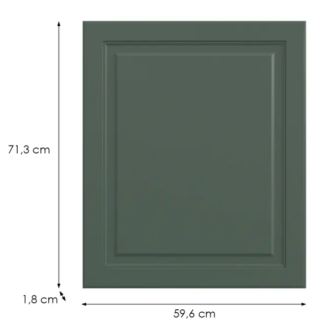 Kuchynská predná časť D60z(L/P)  V6 K274 Zelený labrador Gri,2