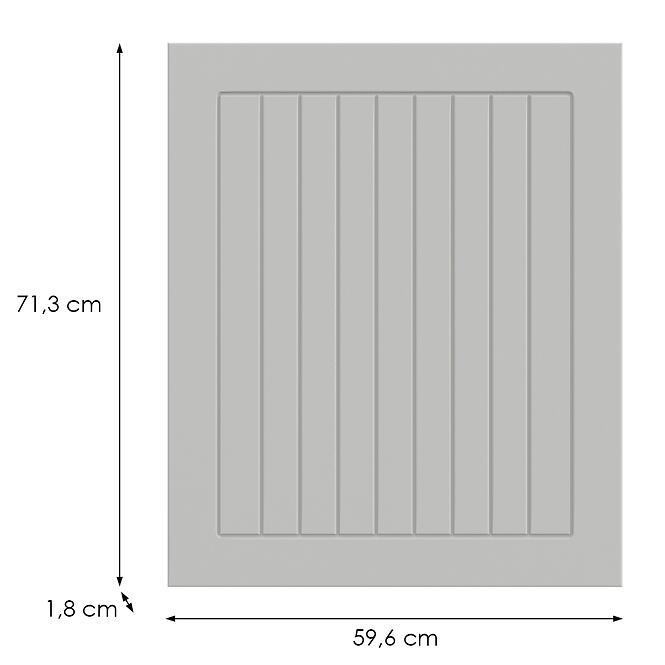 Kuchynská predná časť D60z(L/P) H5 K252 Biely Gri,2