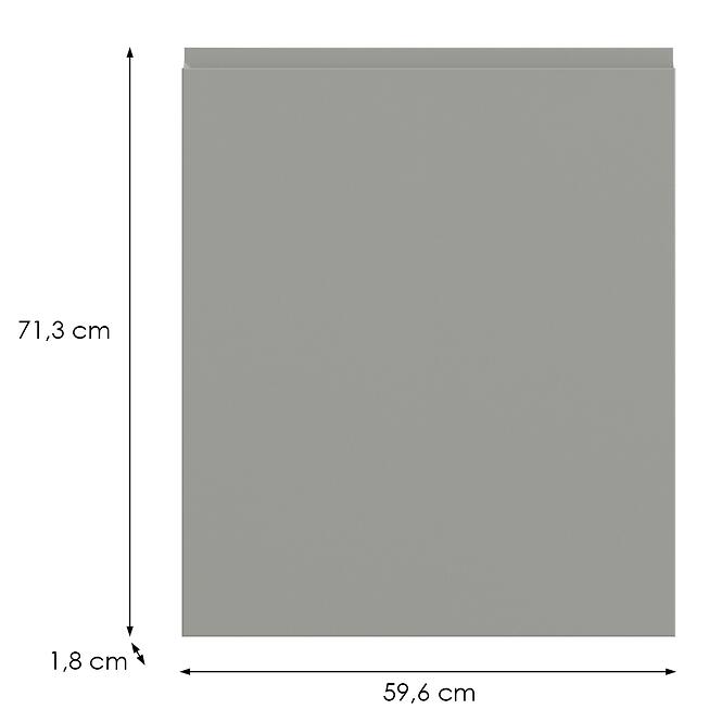 Kuchynská predná časť D60z P T8 K261 Sivá Matná Grii