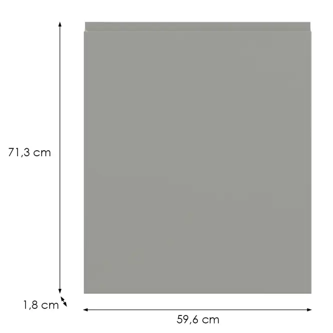 Kuchynská predná časť D60z L T8 K261 Sivá Matná Grii,2