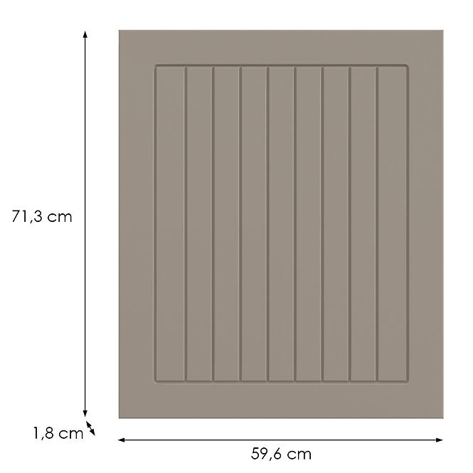 Kuchynská predná časť D60z(L/P) H5 K257 Kašmír Matná Grii,2