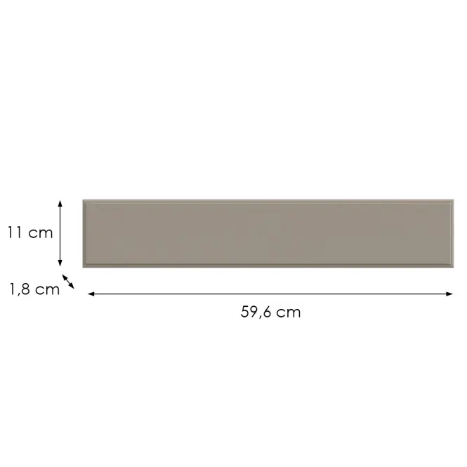 Kuchynská predná časť D60zk  V6 K257 Kašmír Matná Grii,2
