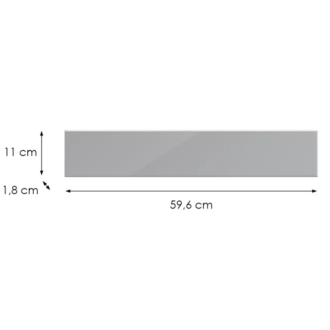 Kuchynská predná časť D60zk L9 K268 Sivá Hg Griii,2