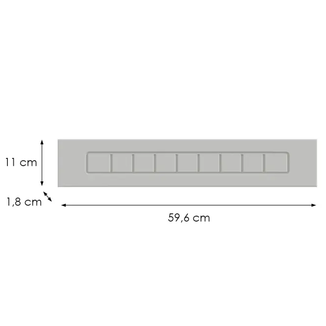 Kuchynská predná časť D60zk H5 K252 Biely Gr I,2