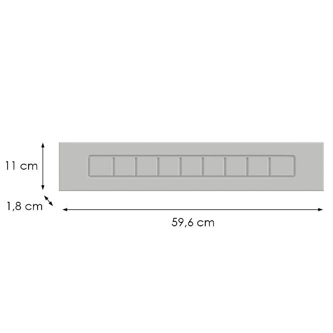 Kuchynská predná časť D60zk H5 K252 Biely Gr I,2