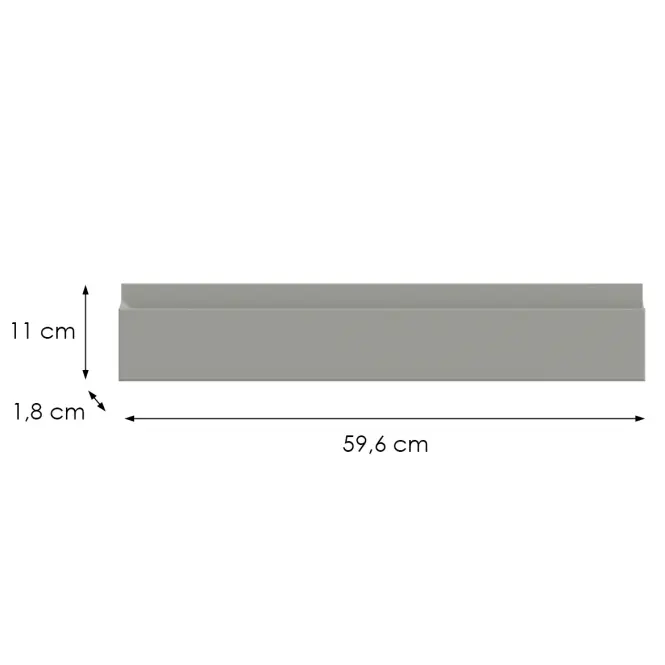 Kuchynská predná časť D60zk  T8 K261 Sivá Matná Grii,2