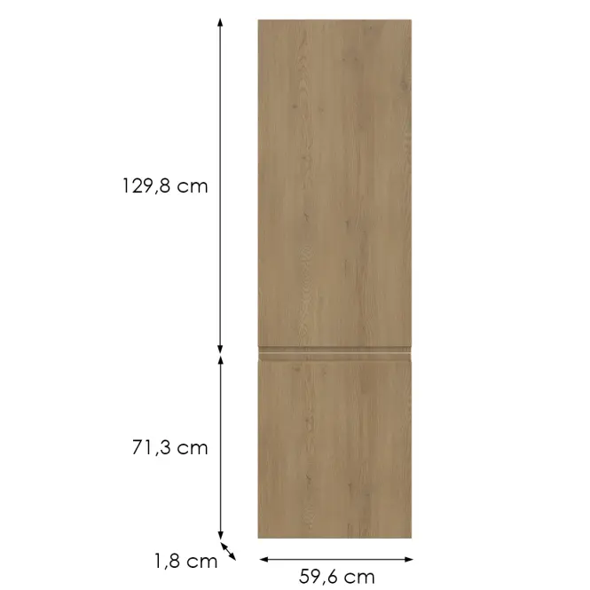 Kuchynská predná časť D60zl L T8 K282 Dub Cremona Grii,2