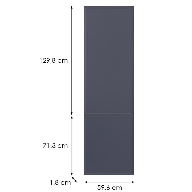 Kuchynská predná časť D60zl(L/P) O6 K273 Granát Gri