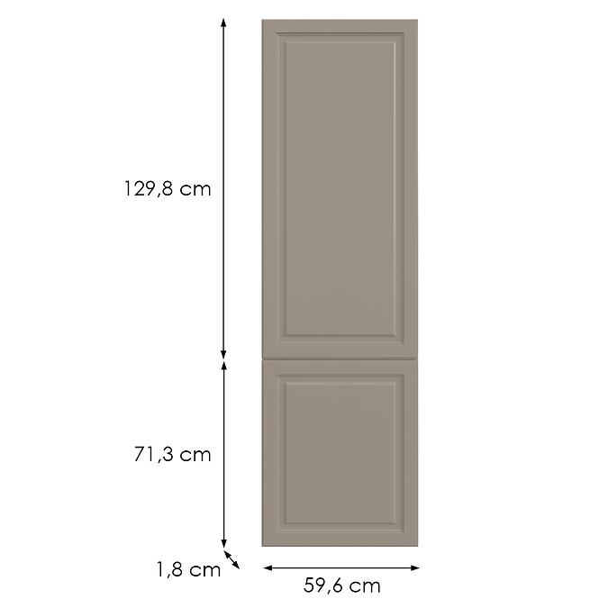 Kuchynská predná časť D60zl(L/P)  V6 K257 Kašmír Matná Grii,2