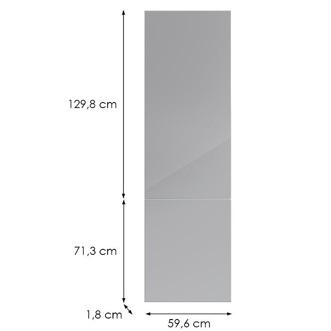 Kuchynská predná časť D60zl(L/P) L9 K268 Sivá Hg Griii