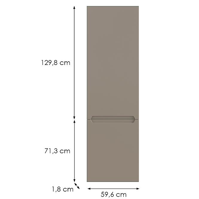Kuchynská predná časť D60zl P Q2 K204 Capuccino Matná Gri