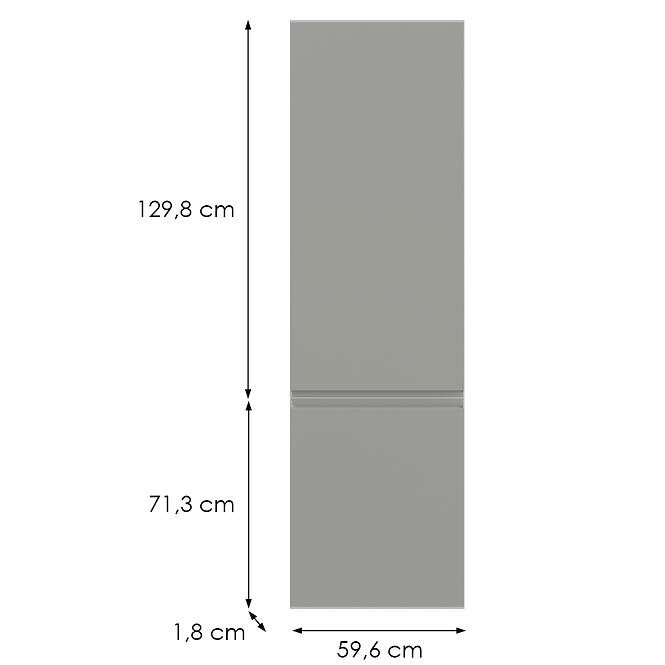 Kuchynská predná časť D60zl P T8 K261 Sivá Matná Grii