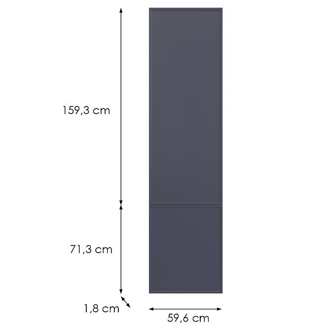 Kuchynská predná časť D60zln(L/P) O6 K273 Granát Gri