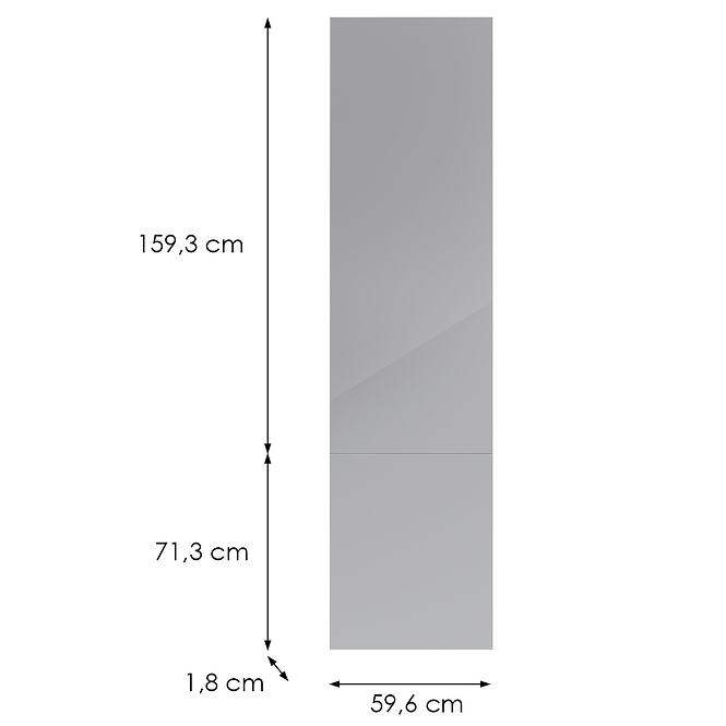Kuchynská predná časť D60zln(L/P) L9 K268 Sivá Hg Griii,2