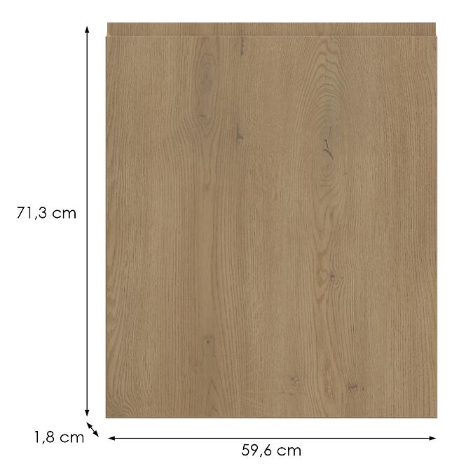 Kuchynská predná časť D60zs  T8 K282 Dub Cremona Grii