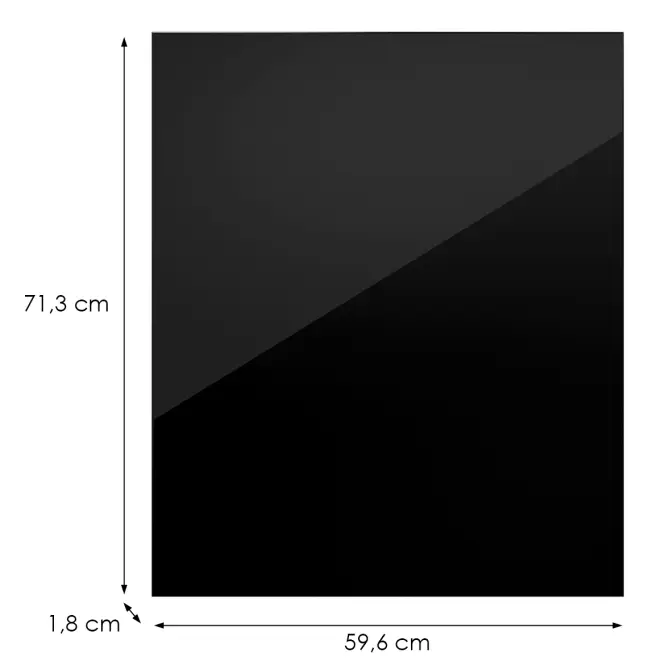 Kuchynská predná časť D60zs L9 K165 Čierna Hg Griii,2
