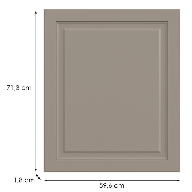 Kuchynská predná časť D60zs  V6 K257 Kašmír Matná Grii,2