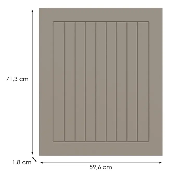 Kuchynská predná časť D60zs H5 K257 Kašmír Matná Grii,2