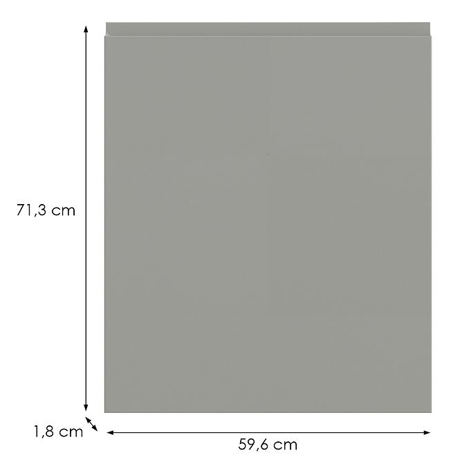 Kuchynská predná časť D60zs  T8 K261 Sivá Matná Grii