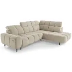 Rohová sedacia súprava Sergio L s elektrickým nastavením Raven 28 pravý
