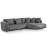 Rohová sedacia súprava Jacobs L Tresor 16 pravý