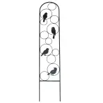Kovová opora pre rastliny s motívom vtákov 120x23 1050-1239C