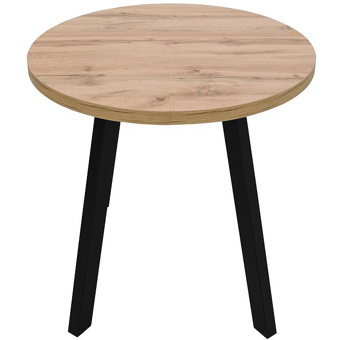 Stôl St-82 80+50cm Wotan/Čierna,3