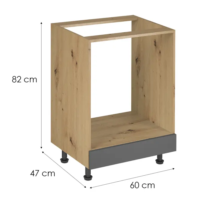 Kuchynská Skrinka Langen D60zk Rukoväť Grey,2