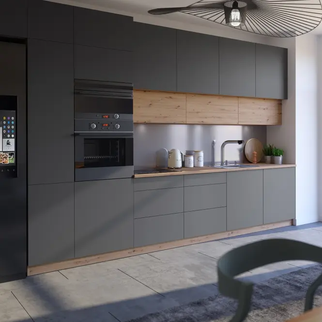 Kuchynská Skrinka Langen D60zk Rukoväť Grey,4