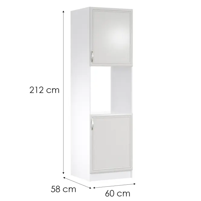 Kuchynská Skrinka Sycylia D60p P Biely/Dub Lancelot,2