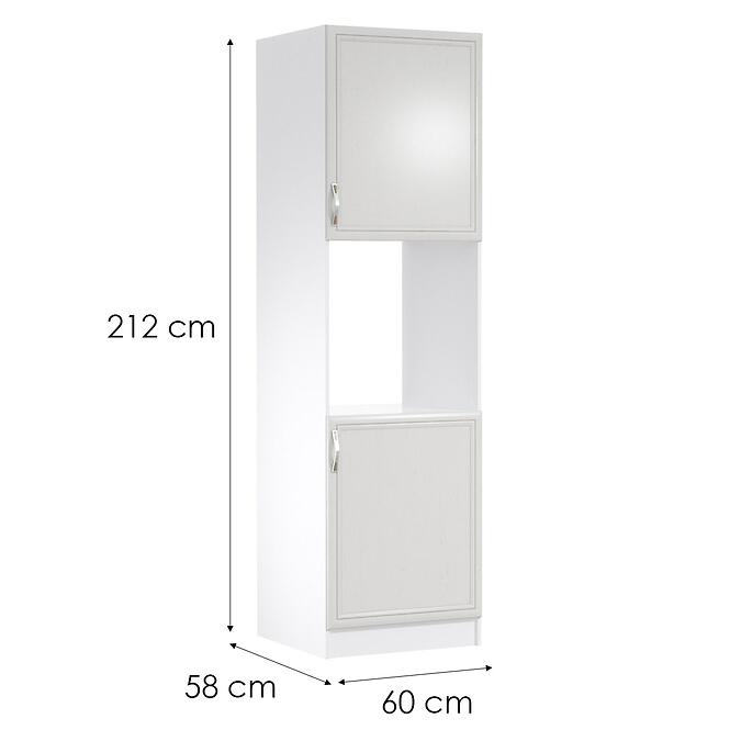 Kuchynská Skrinka Sycylia D60p P Biely/Dub Lancelot,2