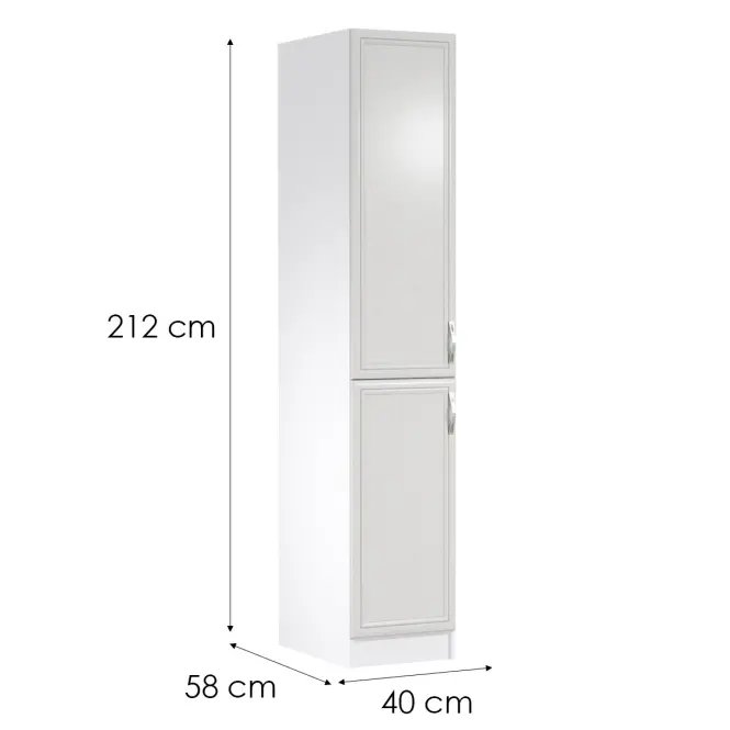 Kuchynská Skrinka Sycylia D40sp L Biely/Dub Lancelot,2