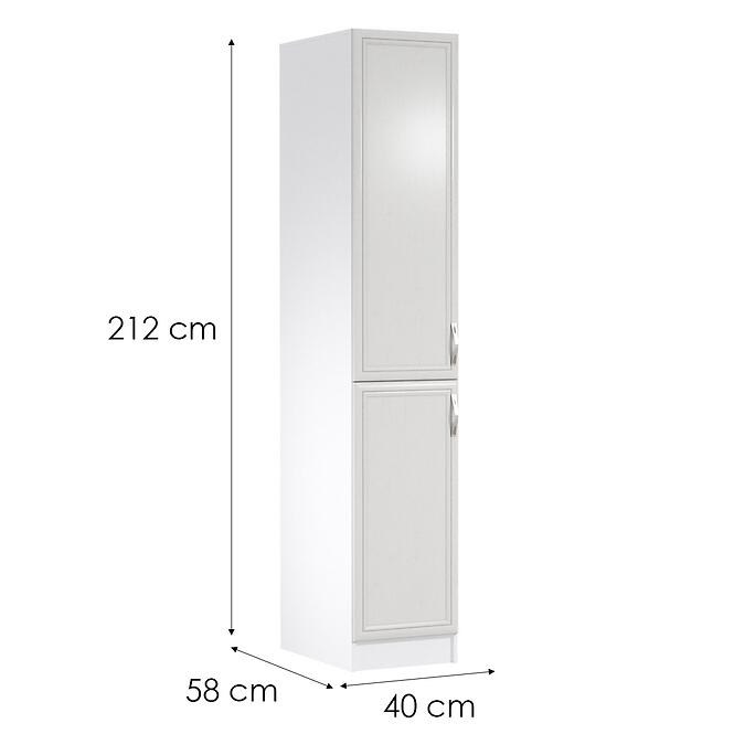 Kuchynská Skrinka Sycylia D40sp L Biely/Dub Lancelot,2