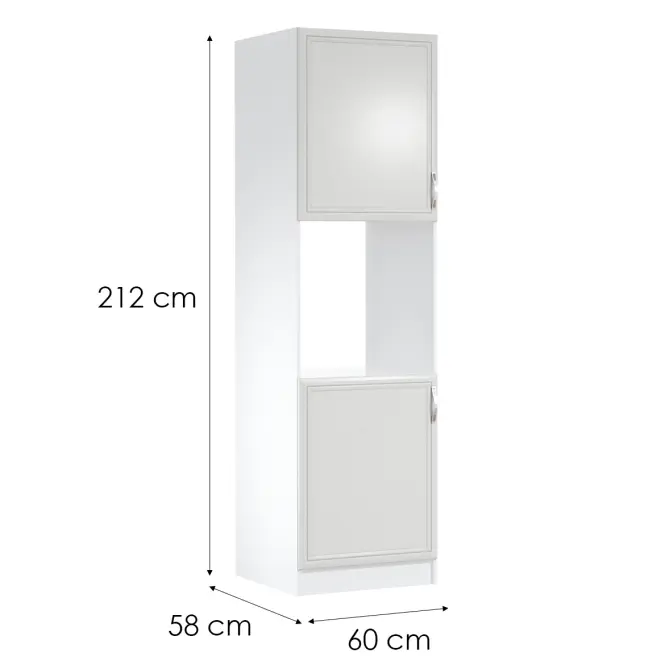 Kuchynská Skrinka Sycylia D60p L Biely/Dub Lancelot,2