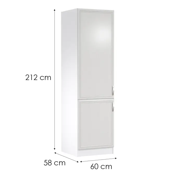 Kuchynská Skrinka Sycylia D60zl L Biely/Dub Lancelot,2