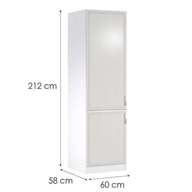 Kuchynská Skrinka Sycylia D60zl L Biely/Dub Lancelot,2