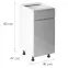 Kuchynská Skrinka Gardena D40s1 L Grey,2