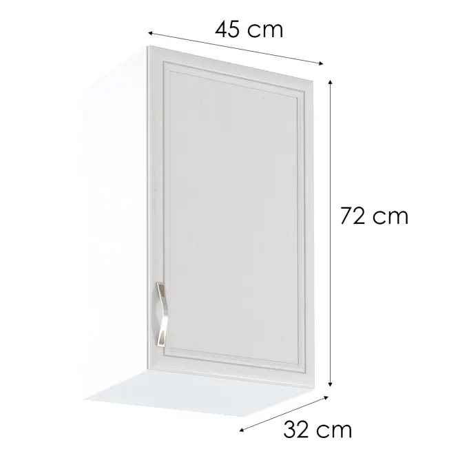 Kuchynská Skrinka Sycylia G45 Biely/Dub Lancelo,2