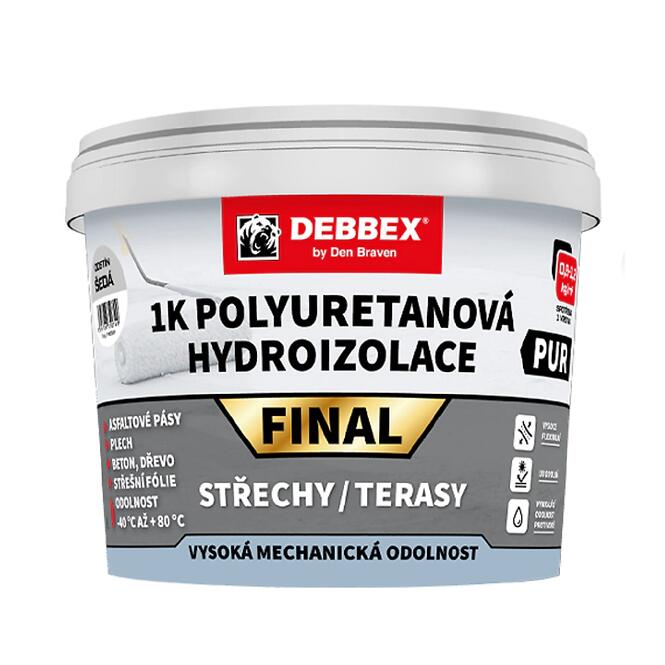 Debbex 1K polyuretánová hydroizolácia Final 4 kg