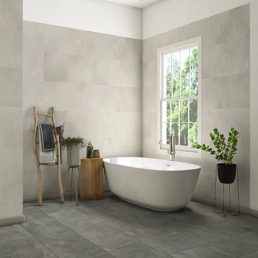 Obkladovy panel SPC 68092 Concrete Light Grey 39,2x118cm 3mm