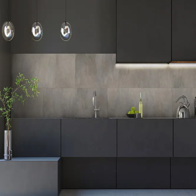 Obkladovy panel SPC 68093 Concrete Dark Grey 39,2x118cm 3mm,3