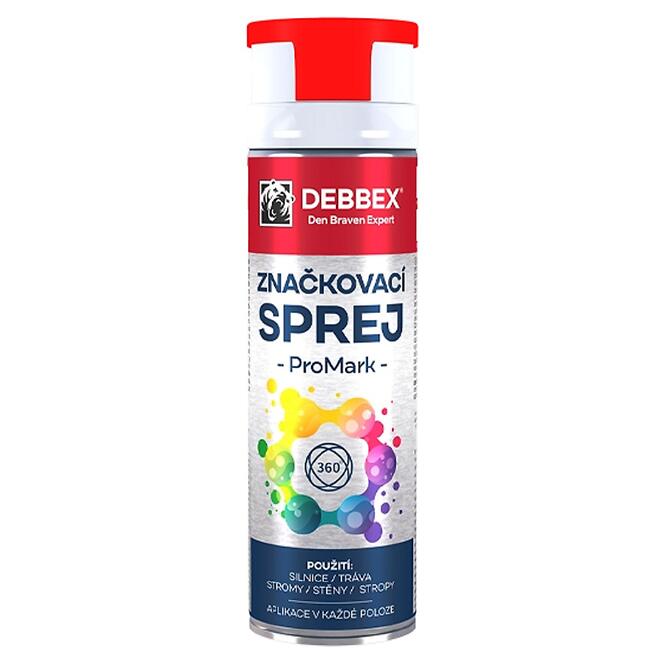 Debbex značkovací sprej Promark červená 500 ml
