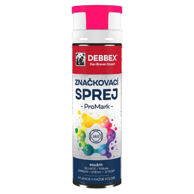 Debbex značkovací sprej Promark ružová 500 ml