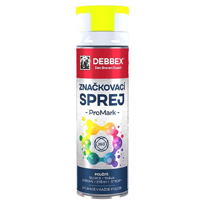 Debbex značkovací sprej Promark žltá 500 ml