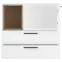 Komoda Marlow MRLK02 1D2S biela alpská/dub honey castello,3