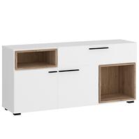 Komoda Marlow MRLK04 2D1S biela alpská/dub honey castello